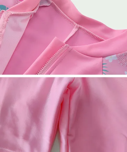 Vista 4 de M2C Traje de baño corto de una pieza para niños y niñas con protección UPF 50+