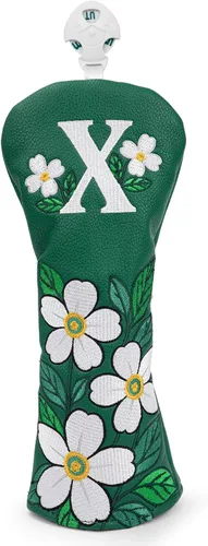 Vista 9 de Fundas para palos de golf, fundas para cabezas de conductor, Fairway 3, cubierta híbrida de cuero sintético, fundas para cabezas de rescate de golf