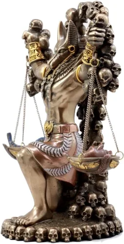 Vista 2 de Pacific Giftware Dios del inframundo egipcio antiguo Anubis Guardián de escamas Figura 8.5 pulgadas (bronce)