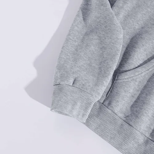 Vista 3 de Qinnyo Ropa para hombre Los Ángel Hombres Mujeres Letra Gráfica Impresión Cuello Redondo Manga Larga Sudadera Tops