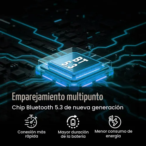 Vista 6 de SANOTO Auriculares de oreja abierta con micrófono, auriculares inalámbricos de oreja abierta Bluetooth 5.3/emparejamiento multipunto/micrófono