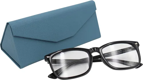 Vista 78 de Real Sic Funda para lentes de sol para hombres y mujeres, soporte magnético plegable para lentes de sol, inspirado en el color sólido