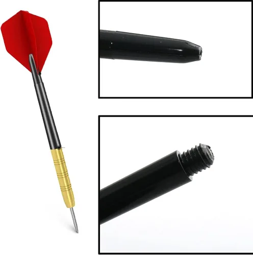 Vista 4 de DTTRA 50 Uds. de plástico para dardos, accesorios para dardos, varillas de plástico con rosca de tornillo estándar 2BA