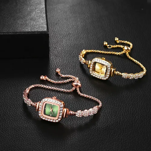 Vista 7 de OIDEA Reloj de pulsera con diamantes de imitación para mujer: reloj de pulsera de cuarzo analógico con diamantes de imitación de lujo, correa