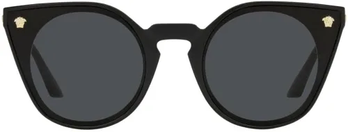 Vista 2 de Versace VE 4410 GB187 - Lentes de sol de plástico negro con diseño de ojo de gato