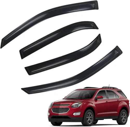 Vista 42 de Protectores de lluvia en canal compatibles con Isuzu D-Max 2004-2010 Double/EXT CAB; 2004-2012 Chevrolet/GMC Colorado/Canyon Crew Cab solamente