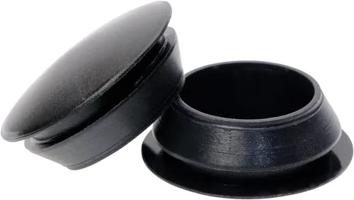 Vista 7 de ONLYKXY 5 piezas de silicona negra redonda tipo cierre a presión para muebles, tapones para orificios de muebles, tapa protectora (0.315 in)