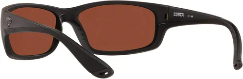 Vista 6 de Costa Del Mar Gafas de sol rectangulares Jose para hombre Marco negroámbar 580p