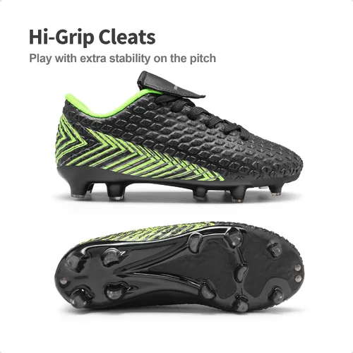 Vista 2 de DREAM PAIRS Zapatos de fútbol para niños y niñas al aire libre para niños pequeños y grandes