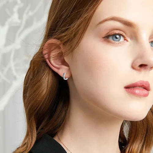 Vista 3 de Viking Hoop Earrings 925 Sterling Silver Viking Earrings for Men Small Huggie Hoop Earrings Jewelry Gift for Women Men