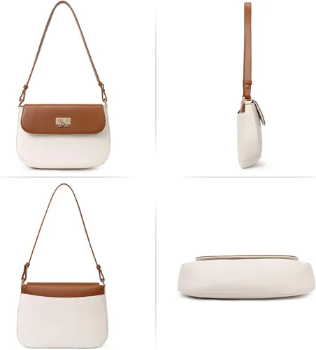 Vista 5 de CLUCI Monederos para mujer, bolso de hombro pequeño, lindo embrague de diseñador, bolsos de cuero cruzados, bolso Hobo, Hobo