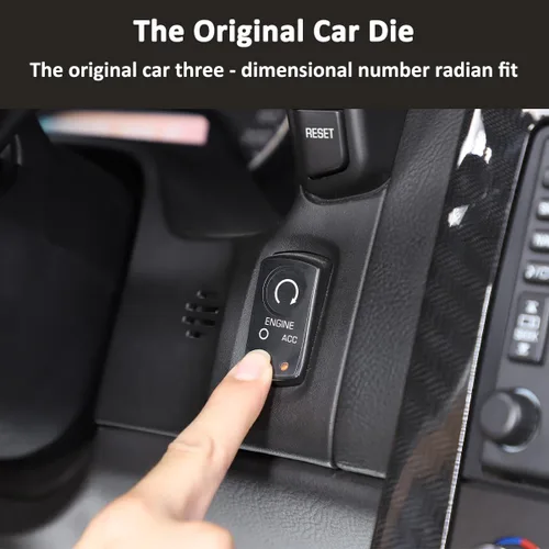 Vista 3 de Kit de calcomanías de reparación de botones interiores de automóvil para Chevrolet Corvette C6 2005-2013 - Negro, estilo moderno, impermeable