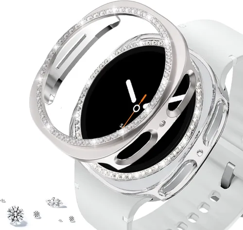 Vista 64 de DEALELE Paquete de 1 + 3 fundas compatibles con Samsung Galaxy Watch 7 Ultra (1.772 pulgadas), funda protectora de policarbonato transparente