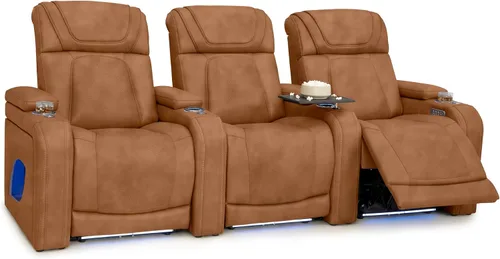 Vista 52 de Seatcraft Caliente Asiento de cine en casa Tabaco Sillón Individual