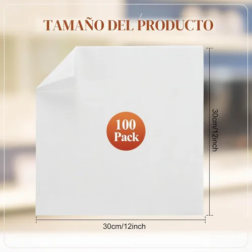 Vista 2 de Tranqun 100 paños de limpieza de microfibra desechables a granel de 12 x 12 pulgadas, paños sin pelusas, no abrasivos, trapos de limpieza