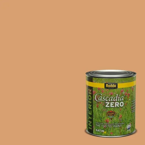 Vista 216 de Rodda Paint CASCADIA ZERO - Pintura plana e imprimación para interiores en uno, cuarto de galón, crema de ballet