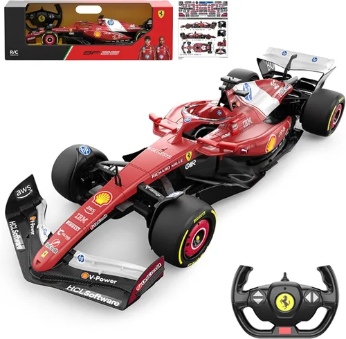 Vista 17 de Voltz Toys Auto de Control Remoto Ferrari F1 75 con Licencia Auténtica 1:12 - Serie de Autos RC Colección F1 para Niños y Adultos - Auto RC de 1:12