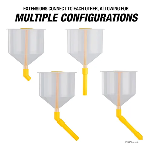 Vista 5 de OEMTOOLS 87045 Kit de embudo de refrigerante antiderrames, 16 piezas