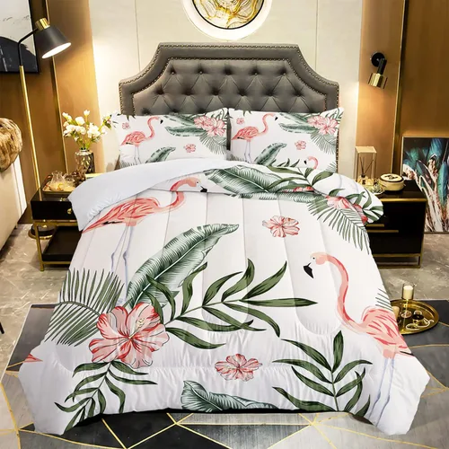Vista 27 de Juego de edredón de mariposa tamaño individual para niñas, niños y adultos, juego de ropa de cama con patrón de flores de lavanda, juego de cama