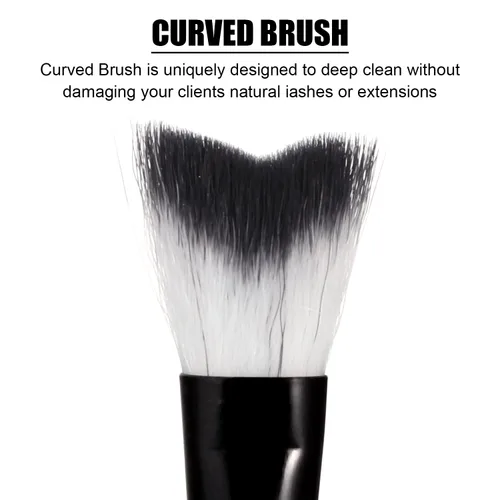 Vista 3 de TOYMIS 5 cepillos de champú para pestañas, cepillo de limpieza de extensiones de pestañas, eliminación de maquillaje suave, cepillo de limpieza