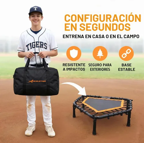 Vista 3 de ACELETIQS Volleyball Rebounder Net, Soccer Rebounder, Lacrosse Rebounder, Baseball Rebounder Net Improve Pitching and Fielding Training, Spiking