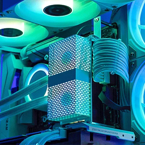 Vista 3 de Solución de enfriamiento con memoria de ventilador activo para DDR DDR2 DDR3 DDR4 DDR5 Enfriador RAM mejora el rendimiento y la estabilidad