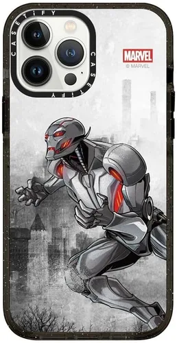 Vista 103 de CASETiFY Funda para iPhone Air, compatible con MagSafe Marvel VS CoLab Protección contra caídas de grado militar 4x de 8.2 pies Funda Capitán
