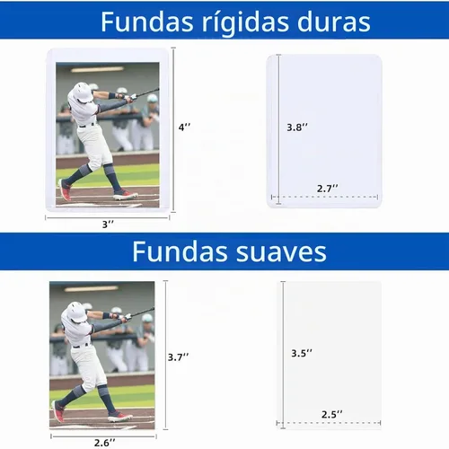 Vista 2 de Arjiekwei - 400 fundas para tarjetas de plástico duro, 3 x 4 pulgadas, 35PT