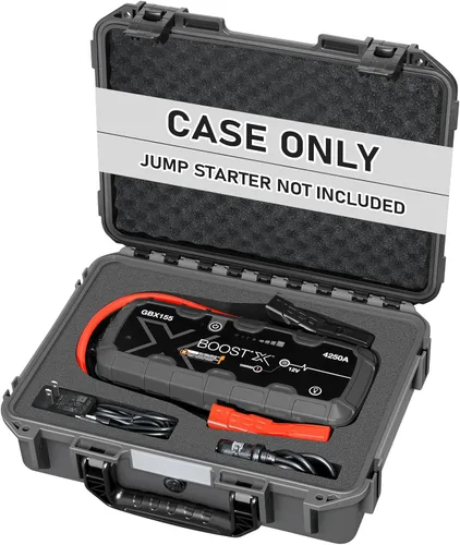 Vista 10 de Funda para NOCO Boost GB40 y GB20 – Funda de transporte rígida impermeable con espuma precortada personalizada, caja de viaje protectora a prueba