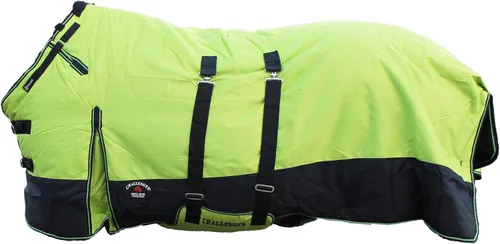 Vista 10 de 1200d atuendo impermeable para caballo rígido, manta de invierno pesada, Bellyband Negro