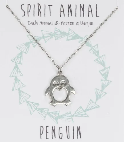 Vista 3 de Shag Wear - Collar con dije de espíritu animal de peltre para mujer, con sobre de regalo