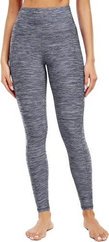 Vista 66 de Neleus calzas de yoga para mujer con bolsillo y cintura alta, para correr, con control de barriga