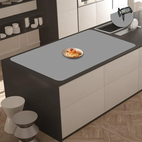 Vista 54 de Tapete de silicona súper grande, 120 x 24 pulgadas, tapete de silicona para encimera de cocina, tapete antideslizante resistente al calor, tapete
