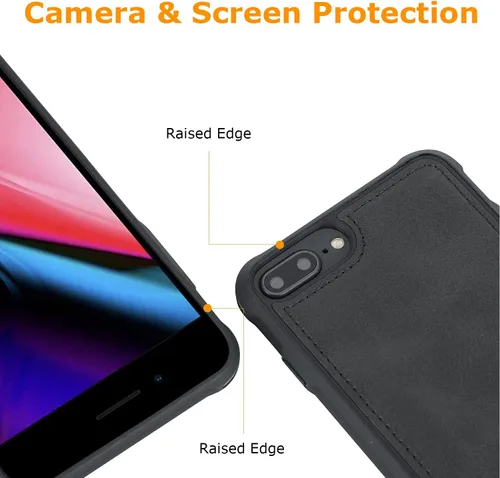 Vista 6 de MAG Series - Funda para iPhone 8 Plus/7 Plus/6 Plus, placa de metal integrada para montaje magnético, funciona con cargadores certificados Qi
