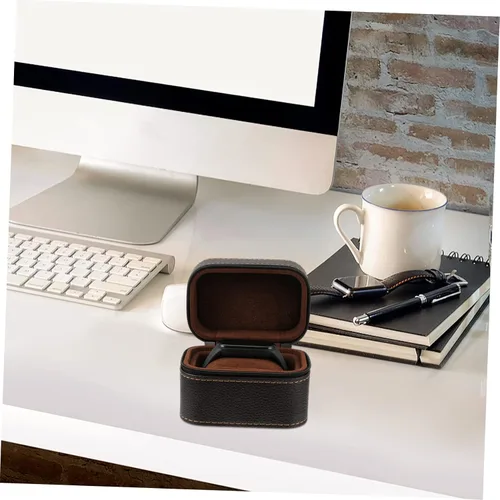 Vista 7 de 2 unids caja de reloj a prueba de golpes caja de reloj caso viaje reloj caso caso para hombres reloj organizador de reloj solo pulsera para hombres