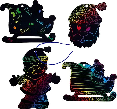 Vista 7 de Arte mágico para rascar en color, por Dondor (adornos navideños)