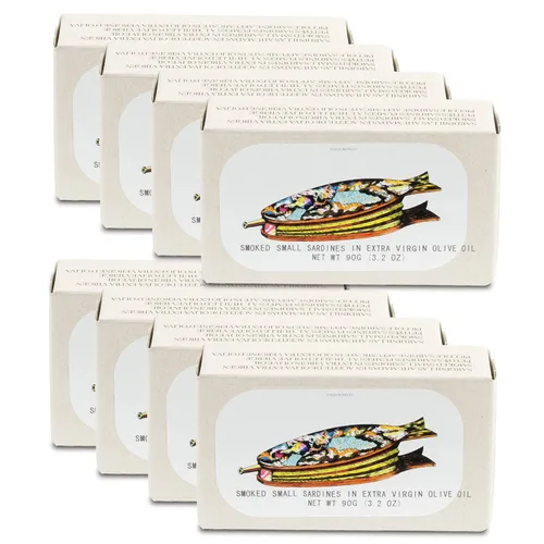 Vista 7 de Jose Gourmet Sardinas Ahumadas en Aceite de Oliva, 3.17 oz