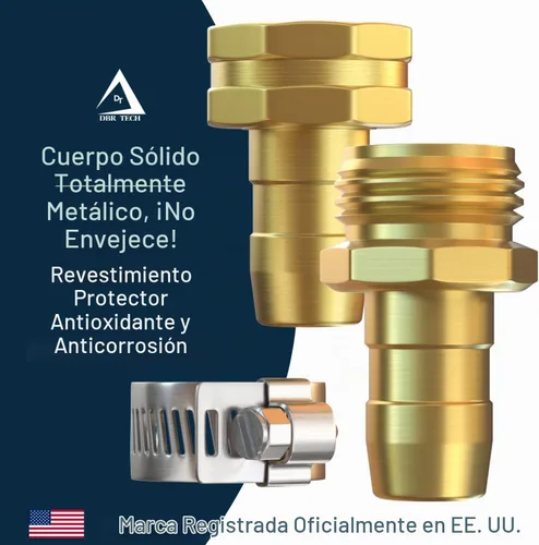 Vista 4 de DBR Tech® Kit de reparación de manguera de jardín de 5/8" y 3/4" Reparador y conjunto de conectores de manguera de metal resistente a prueba