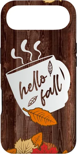 Vista 27 de Hello Fall Mug Maple Leaves Autumn Season Thanksgiving Gift Case for iPhone 17