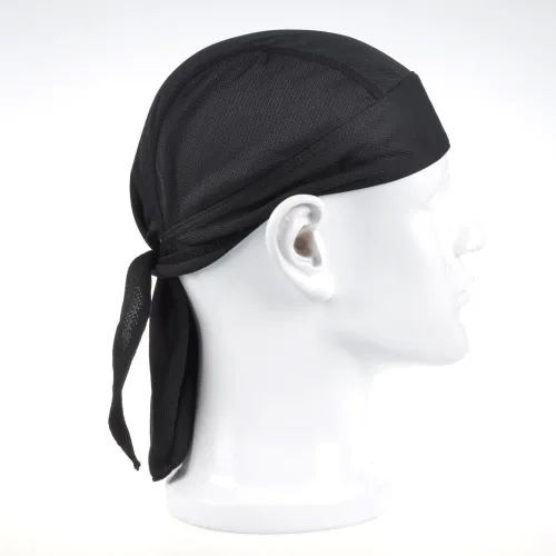 Vista 3 de Gorro de calavera de trapo de rocío que absorbe el sudor para hombres, bandana y sombrero envolvente