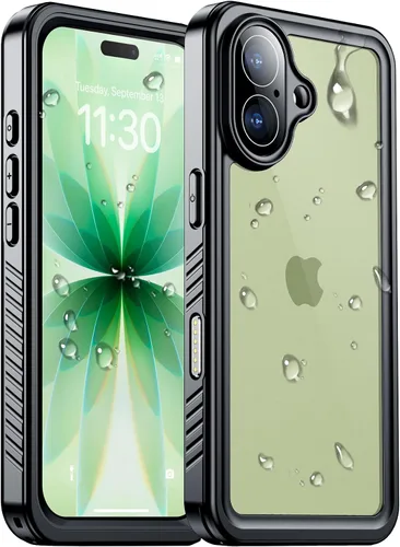 Vista 10 de Funda impermeable para iPhone 12, impermeable, antideslizante, a prueba de golpes, para iPhone 12, color negro