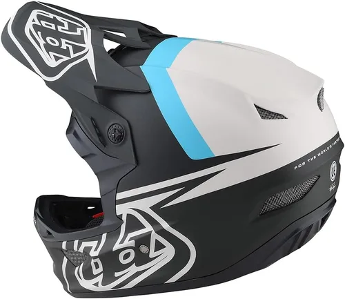 Vista 2 de Troy Lee Designs Adulto Downhill Bicicleta de montaña BMX Casco de fibra D3 Anarchy de cara completa