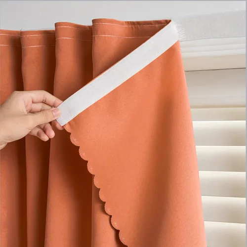 Vista 14 de Cortinas autoadhesivas, sin taladrar, sin varilla, cortinas opacas fáciles de instalar para persianas de ventana, dormitorio