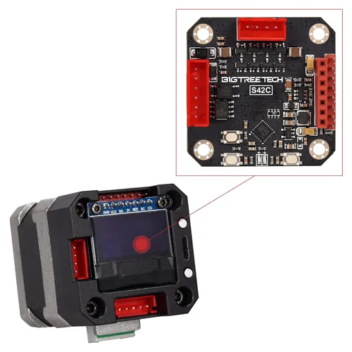 Vista 12 de BIGTREETECH EBB 36 GEN2 Extrusora Breakout Adaptador Soporte CAN y USB Comunicación para Nema14 1.417 in Motor paso a paso