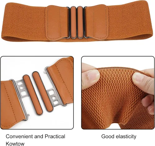 Vista 3 de HIQUACC Cinturón elástico de corsé con cintura elástica para mujer
