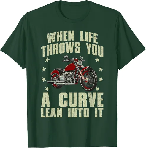 Vista 55 de Funny Motorcycle Racer Design for Men Women Motorcycle Lover T-Shirt Asphalt Grey