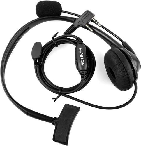 Vista 10 de Retevis Auricular Walkie Talkie, micrófono de auge, para RT22/RT68/RT21/H777