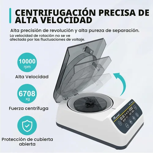 Vista 2 de LAB FISH MC-10PRO Microcentrífuga, 10000RPM 6708xg Temporizador