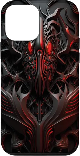 Vista 12 de iPhone 14 Alien Style Pattern Biomechanical and Mechanical Case