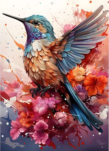 Vista 10 de SENQAO Kits de pintura artística de diamantes de gato para adultos, pintura de puntos de diamante de taladro completo para principiantes, pintura